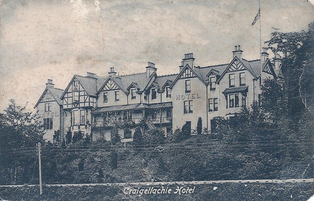 Vintage photo of the Craigellachie Hotel in Speyside