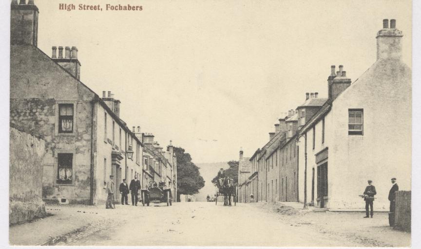 Vintage image of Fochabers High Street